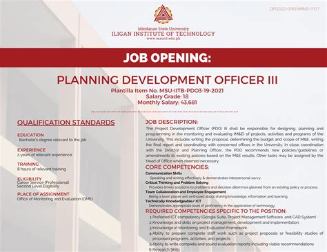 Project Officer (3 Vacancies) .